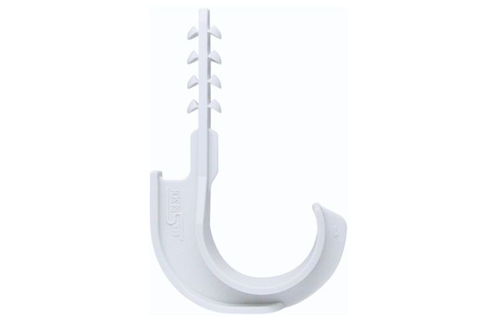 Laikiklis įkalamas vamzdžiui D16, D20 be halogenų šviesiai pilkas ESS 16-20 H0 - SCHNABL