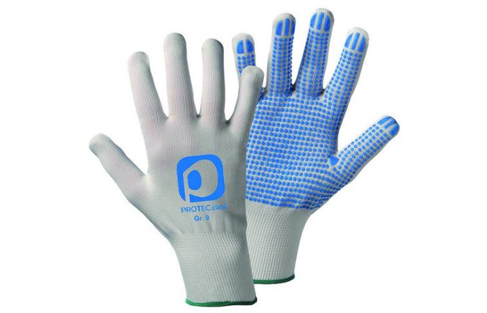 Pirštinės medvilninės su PVC žirneliais iš vienos pusės 10dyd CE CATII PSH10 - PROTEC