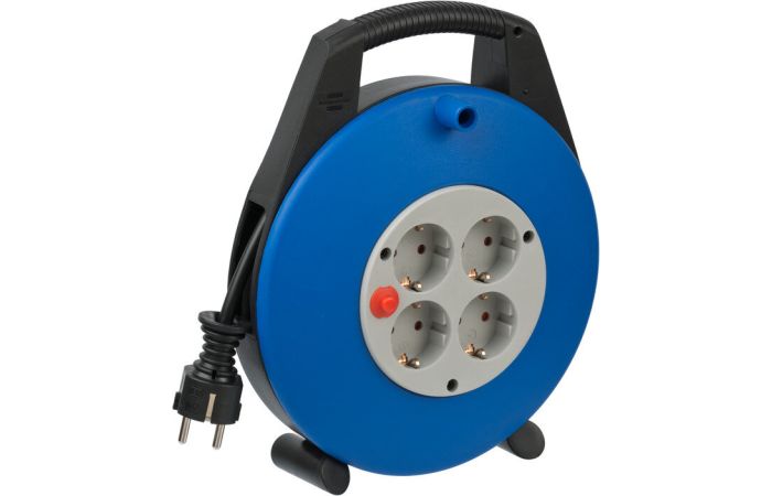 Ilgiklis-ritė 10m 4 lizdų H05VV-F 3x1.5 PVC izoliuotas IP20 su termine apsauga plastikinis korpusas VARIO LINE - BRENNENSTUHL