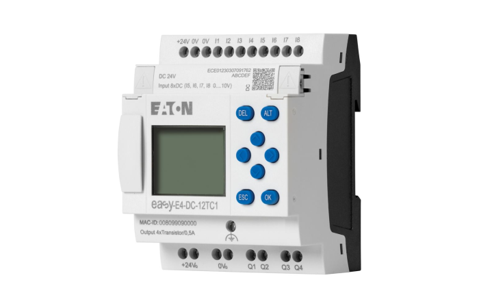 Relė programuojama 4 išėjimų EASY-E4-DC-12TC1 - EATON