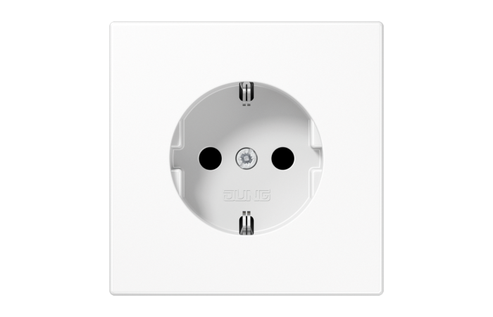 Lizdas p/t SCHUKO su apsauga nuo vaikų baltas 16A 250V LS - JUNG