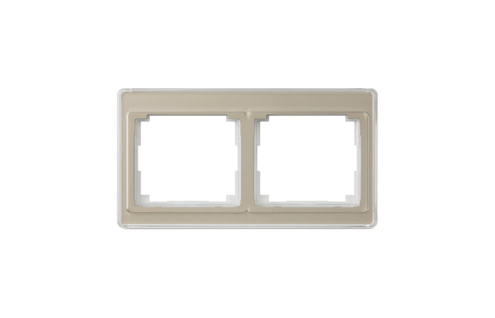 Rėmelis dvigubas horizontaliam montažui bronzinis SL - JUNG