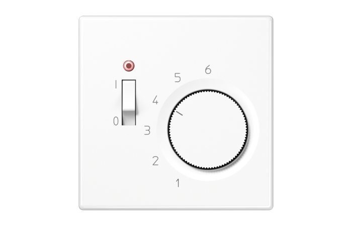 Termostatas patalpos p/t +5 +30C baltas su dangteliu - JUNG