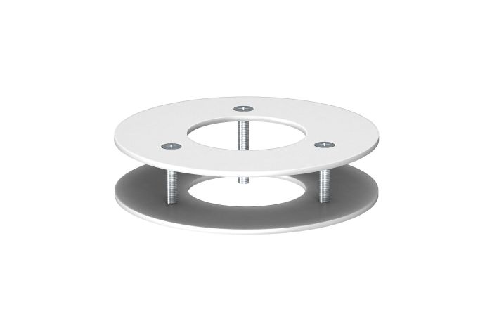 Panelė lubinė kolonėlei 100x100x25 baltos spalvos DAB-F RW - OBO BETTERMANN