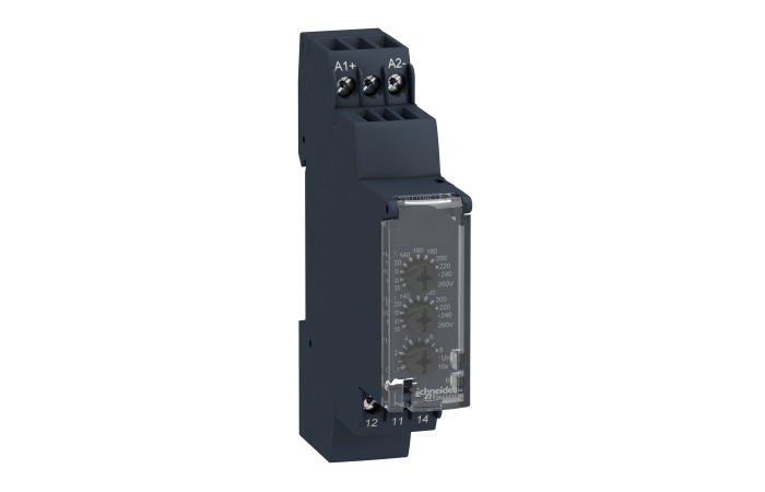Relė įtampos kontrolės 0.1-10s 1co 65-260V AC/DC RM17UBE Harmony - SCHNEIDER ELECTRIC