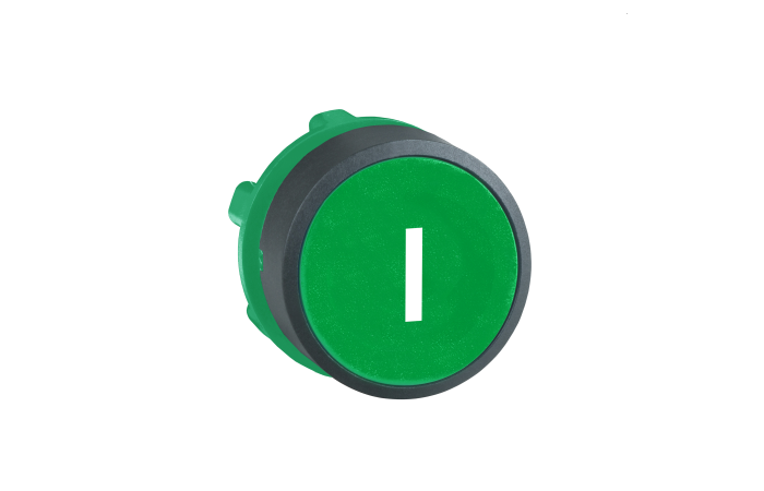 Galvutė mygtukui žalia be fiksacijos 22mm "I" IP66 ZB5 Harmony - SCHNEIDER ELECTRIC