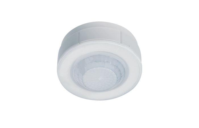 Jutiklis judesio v/t IP21 1000W H-2.5m D-6m 360 laipsnių baltas - HAGER