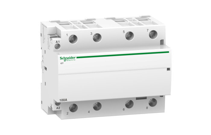 Kontaktorius 4P 100A 230V AC 4no 6 modulių ICT Acti9 - SCHNEIDER ELECTRIC