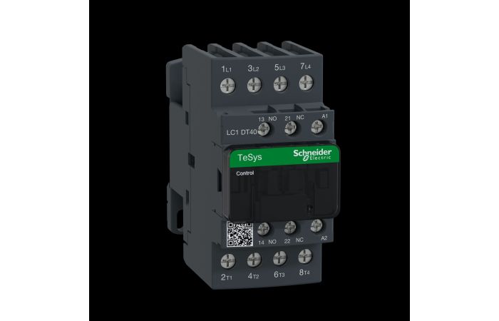 Kontaktorius 4P 40A 400V AC 1no+1nc LC1D TeSys - SCHNEIDER ELECTRIC