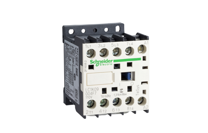 TeSys K kontaktorius LC1K.4P.4 N/O jegos kontaktai., LC1K09004F7, , CONTACTORS & MOTOR PROTECTION STANDARD OFFER < 150, K CONTACTORS - SCHNEIDER ELECTRIC (pavadinimas tikslinamas)