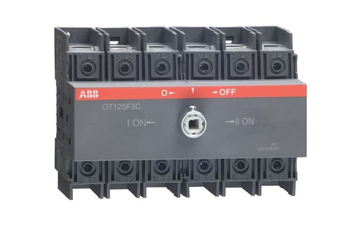 Perjungiklis 3P 125A 1-0-2 be rankenos OT125F3C - ABB
