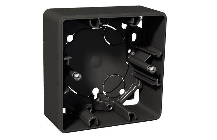 Exxact surface box 1-g 35mm IP21 anth, WDE003761, WIRING DEVICES, EXXACT, ELECTROMECHANICAL INSERTS - SCHNEIDER ELECTRIC (pavadinimas tikslinamas)