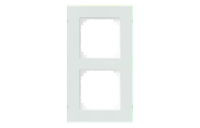 Rėmelis dvigubas stiklinis baltas Solid Exxact - SCHNEIDER ELECTRIC