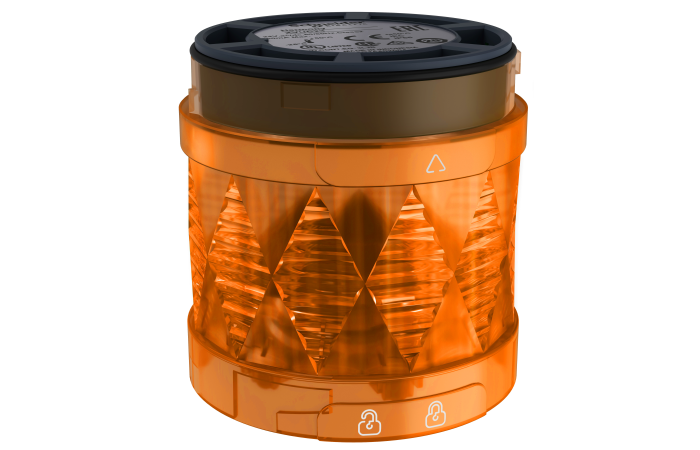 Švyturėlis oranžinis LED mirksintis D60mm 24V AC/DC IP65 XVU Harmony - SCHNEIDER ELECTRIC