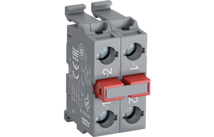 Kontaktas mygtukui į dėžutę 2nc MCB-02B - ABB