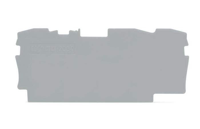 Dangtelis galinis 1mm gnybtui pilkas 2004 serija - WAGO