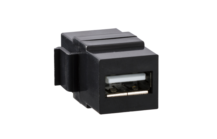 Adapteris USB 2.0 lizdas Keystone juodas System M - SCHNEIDER ELECTRIC