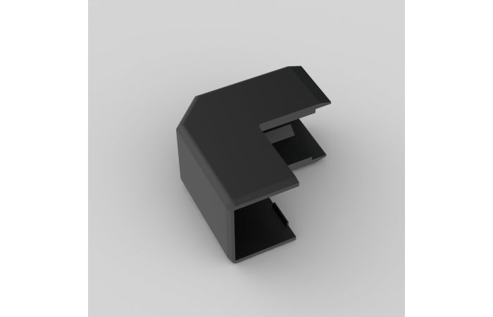 Kampas 90 laipsnių kanalui juodas LHD 20x20 - KOPOS KOLIN