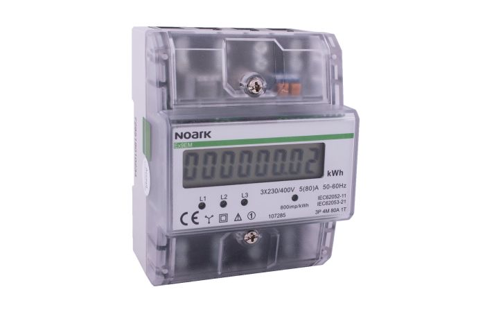 Skaitiklis elektros energijos 3F 5A netiesioginis 1 tarifas 4.5 modulių Ex9EM 3P 4M CT 1T - NOARK