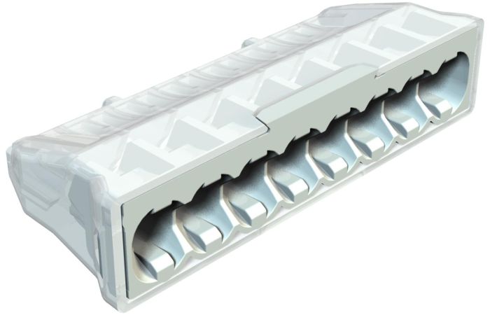 Gnybtas paskirstymo dėžutei 8x0.5-2.5mm2 pilkas 61 825 LGR - OBO BETTERMANN