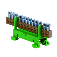 Gnybtas 12x16mm2 geltonai žalias PE12 - POLLMANN