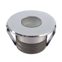 Šviestuvas į/ž LED 2W IP67 3000K 150lm D-58mm H-43mm nerūdijančio plieno sidabrinės spalvos su laidu 0.5m PEACOCK - DEKO LIGHT