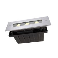 Šviestuvas į/ž LED 4.5W IP67 3000K 340lm 195x63mm H-65mm asimetrinis nerūdijančio plieno sidabrinės spalvos su laidu 0.5m LINE I WW - DEKO LIGHT
