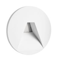 Dangtelis šviestuvui D-78mm į sieną baltos spalvos su trapecijos formos skyle ALWAID 2 - DEKO LIGHT