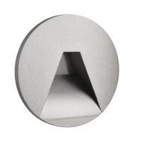 Dangtelis šviestuvui D-78mm į sieną aliuminio spalvos su trapecijos formos skyle ALWAID 2 - DEKO LIGHT