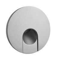 Dangtelis šviestuvui D-78mm į sieną aliuminio spalvos su apvalia skyle ALWAID 2 - DEKO LIGHT