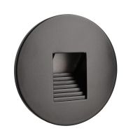 Dangtelis šviestuvui D-78mm į sieną juodos spalvos su laiptuota skyle ALWAID 2 - DEKO LIGHT