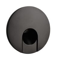 Dangtelis šviestuvui D-78mm į sieną juodos spalvos su apvalia skyle ALWAID 2 - DEKO LIGHT