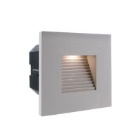 Dangtelis šviestuvui 100x100mm į sieną pilkos spalvos su laiptuota skyle LIGHT BASE II COB OUTDOOR - DEKO LIGHT