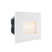 Dangtelis šviestuvui 100x100mm į sieną baltos spalvos su grotelių formos skyle LIGHT BASE II COB OUTDOOR - DEKO LIGHT