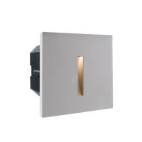 Dangtelis šviestuvui 100x100mm į sieną pilkos spalvos su "I" formos skyle LIGHT BASE II COB OUTDOOR - DEKO LIGHT