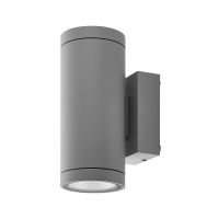 Šviestuvas v/t LED 20W IP65 3000/4000K 1700/1900lm D-100mm H-238mm šviesiai pilkos spalvos Shoreline Pro Round Up+Down - DEKO LIGHT