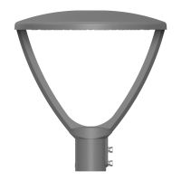 Šviestuvas parko LED 15/20/25/29W IP66 3000K/4000K 2040/2720/3400/3945lm D395x417mm IK10 pilkos spalvos URBAN LANTERN SYM - LEDVANCE