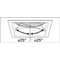 Šviestuvas į/l LED 8W IP20 3000K 650lm baltas 90x90mm H-72mm 36 laipsnių Spot Square - LEDVANCE