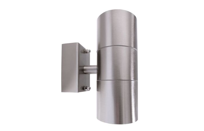 Šviestuvas v/t 2x35W GU10 IP44 D-60mm H-163mm sidabrinės spalvos šviečia aukštyn/žemyn BRA ZILLY UP AND DOWN - DEKO LIGHT