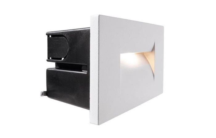 Šviestuvas į/l LED 3.6W IP65 3000K 108lm į sieną 107x75mm H-65mm baltos spalvos YVETTE I - DEKO LIGHT