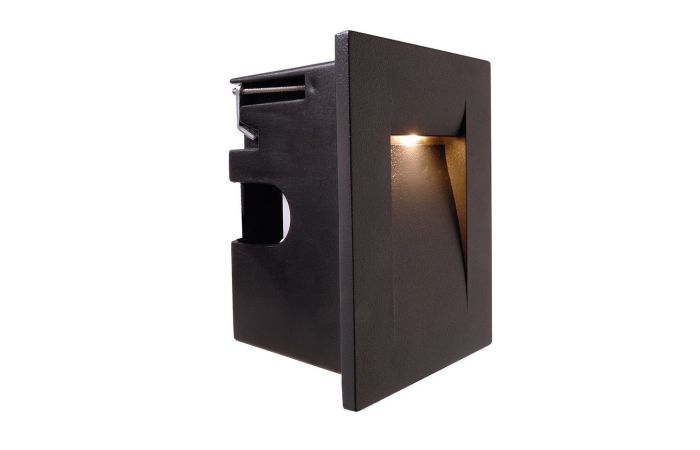 Šviestuvas į/l LED 3.6W IP65 3000K 100lm į sieną 75x105mm H-65mm antracito spalvos YVETTE II - DEKO LIGHT