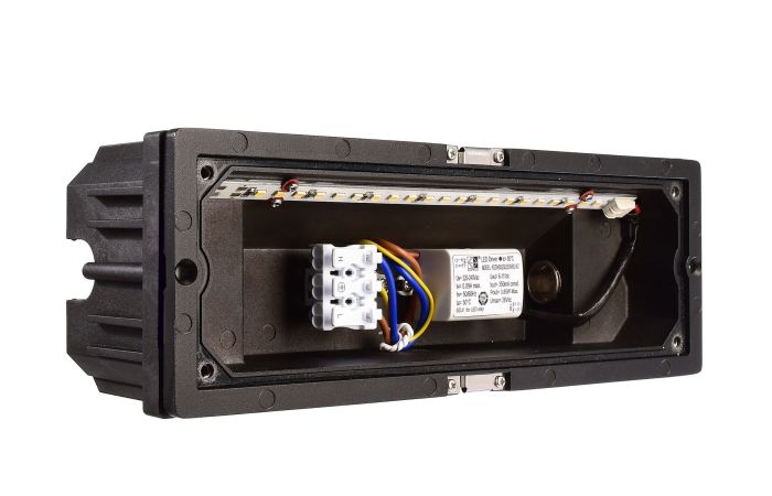 Šviestuvas į/l LED 4W IP67 3000K 88lm į sieną 245x85mm H-78mm be dangtelio LIGHT BASE III OUTDOOR - DEKO LIGHT