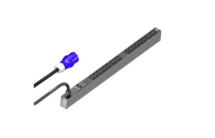 Blokas maitinimo PDU basic 12xC13 4xC19 su kabeliu 3m kištukas CEE 3P 32A DK 7979.113 - RITTAL