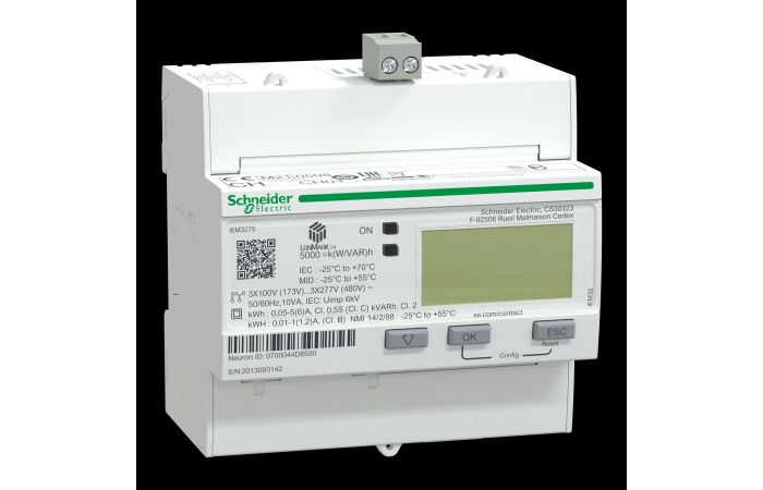 TRIPHASE KWH METER CT MID, A9MEM3275, POWER MONITORING, POWER MONITORING PRODUCTS, ENERGY METERS - SCHNEIDER ELECTRIC (pavadinimas tikslinamas)