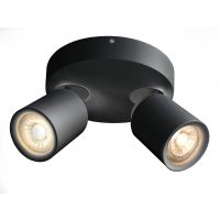 Šviestuvas v/t 2x50W GU10 D-65mm H-110mm juodas LIBRAE LINEAR II - DEKO LIGHT