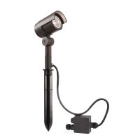 Prožektorius lauko LED 20W IP65 3000K 1350lm D-75mm H-457mm tamsiai pilkos spalvos su prijungimo dėžute KEID II - DEKO LIGHT