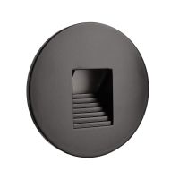 Dangtelis šviestuvui D-78mm į sieną juodos spalvos su laiptuota skyle ALWAID 2 - DEKO LIGHT