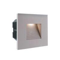 Dangtelis šviestuvui 100x100mm į sieną pilkos spalvos su laiptuota skyle LIGHT BASE II COB OUTDOOR - DEKO LIGHT