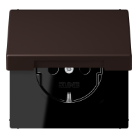 Lizdas p/t su dangteliu ir apsauga nuo vaikų terre d’ombre brulee 59 16A 250V LE CORBUSIER - JUNG