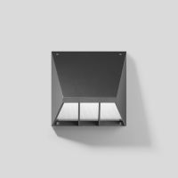 Šviestuvas v/t LED 19W IP65 3000K 1429lm 280x280mm H-150mm asimetrinis su 3val. akumuliatoriumi grafito spalvos BRA DALI - BEGA